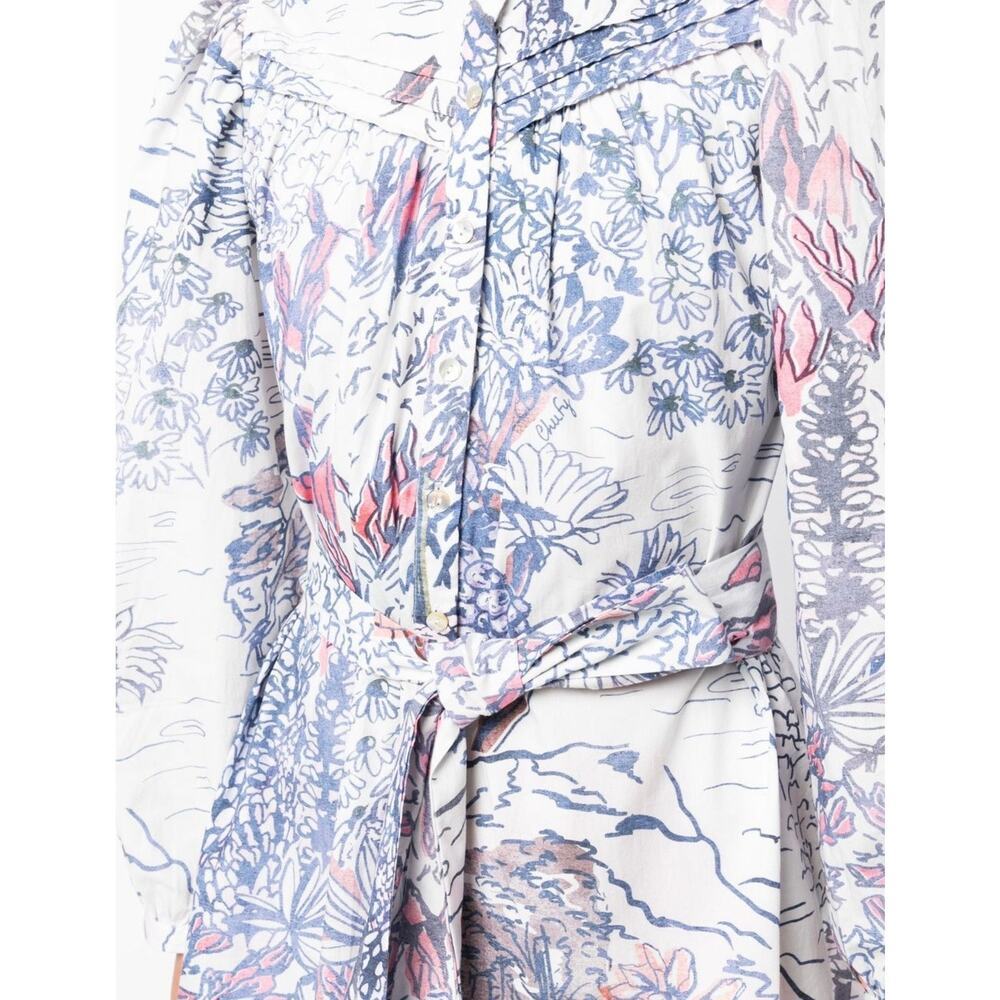 Chufy Floral Pía Dress Shirt Small NWOT - Picture 6 of 8